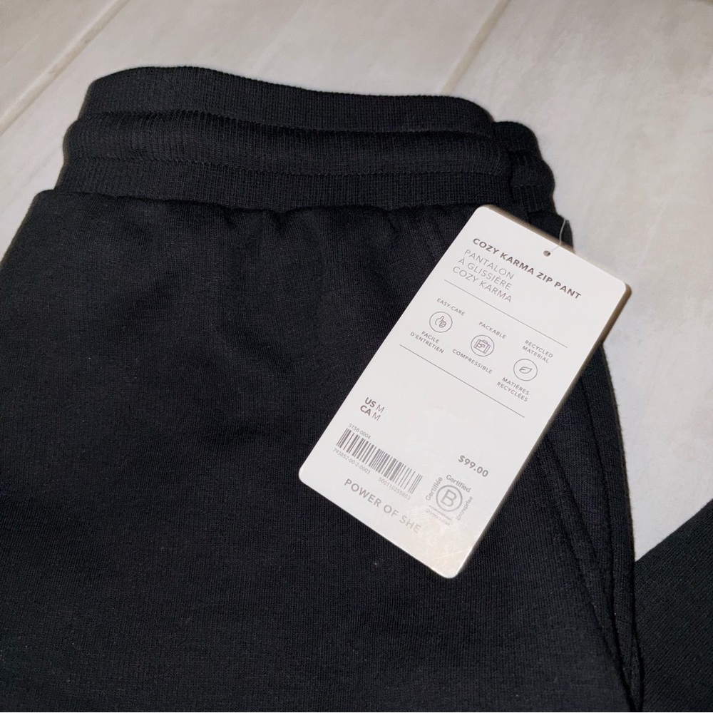 Athleta Cozy Karma Black Pants - Picture 2 of 6